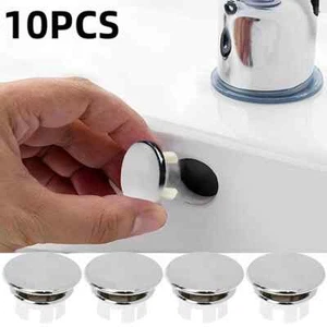Plastic Sink Hole Overflow Cover For Kitchen Bathroom Basin Trim Bath Drain Cap - Picture 1 of 30