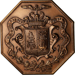 [#717798] Frankreich, Token, Chambre de Commerce d'Elbeuf, 1862, UNZ+, Bronze
