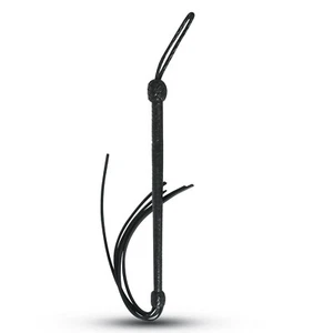 aw-4018 Schwarze Klopfpeitsche leder 5 Riemen, mit der Länge von 92cm - Bild 1 von 3