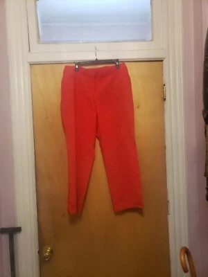 Pantalones al tobillo Newport News talla grande 18w rojos Foto 1 de 4