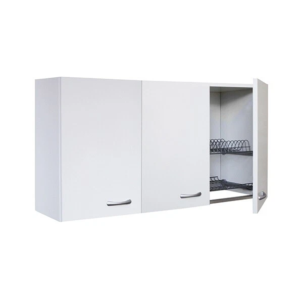 Mobile scolapiatti armadietto pensile 80 per cucina,2 sportelli H60 + pensile sx - Immagine 1 di 1