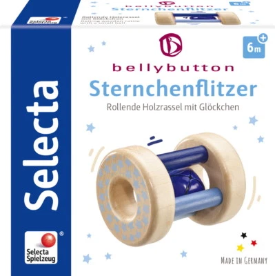 Bellybutton by Selecta Exklusic Holz Greifling Sternchenflitzer blau 64011