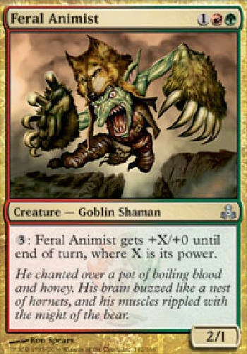 FERAL ANIMIST X4 4 4X Guildpact MTG Magic the Gathering Cards DJMagic - Image 1 of 1