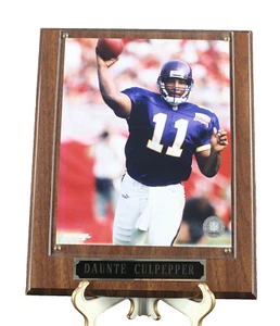Minnesota Vikings #11 Daunte Culpepper Framed 8 X 10 Wood Plague 10.5 X 13 Photo - Picture 1 of 4