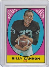 AM: 1967 Topps Football Card #109 Billy Cannon Oakland Raiders - Ex-