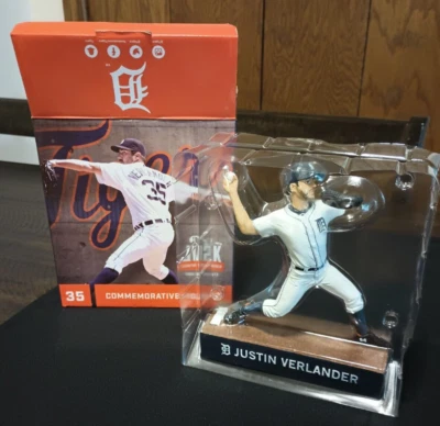 Justin Verlander,  Commemorative Figurine, 2016, Lot # 60731M1001,  NIB - Image 1 of 4