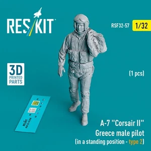 A-7 Corsair II Grecia kit figurine pilota maschile scala 1:32 ResKit RSF32-0057 - Foto 1 di 3