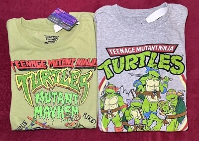Teenage Mutant Ninja Turtles T Shirts. Lot Of 2 New Size Large TMNT - Image 1 of 4