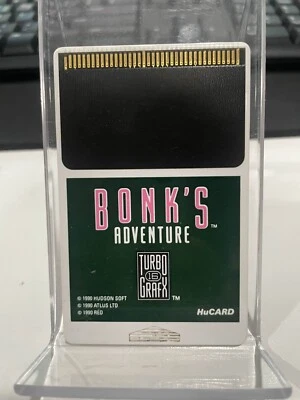 TG16 Bonk's Adventure HuCARD with original case no manual (TurboGrafx-16, 1990) - Image 1 of 4