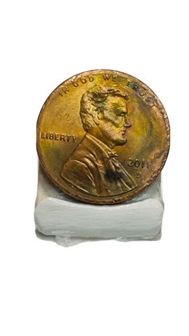 2011 D Penny error, atheist penny, cud, die break Cover