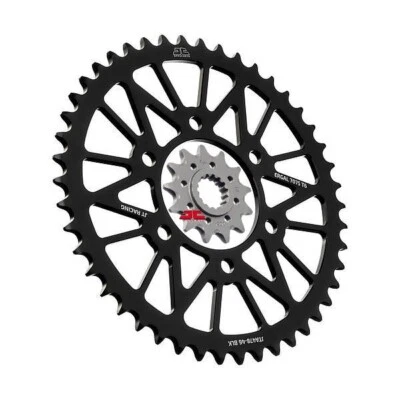 KTM KIT PIGNONI ANTERIORI E POSTERIORI JT NERI 14T ANTERIORI 52T POSTERIORI SXF350 2011 - 2024