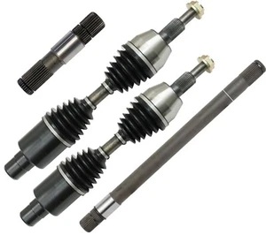 2 Front Axles 2 Intermediate Stub Shaft Fit Chrysler Aspen Dodge Durango 4WD/AWD - Foto 1 di 5