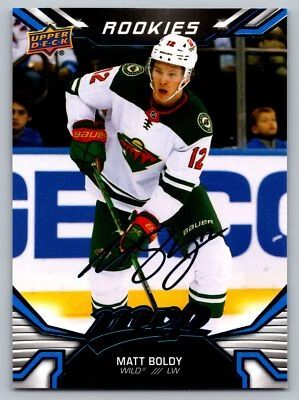 2022-23 Upper Deck MVP Blue Script #222 Matt Boldy  Minnesota Wild - Image 1 of 2
