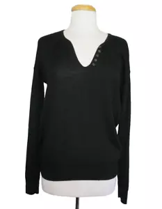 NWT Zadig & Voltaire " Amour" Women Black Merino Wool Pullover Sweater Women's S - Picture 1 of 9