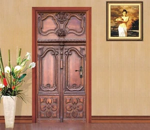 3D Old Wood I8145 Door Wall Stickers Wall Murals Wall Print Deco Erin 2023 - Picture 1 of 11