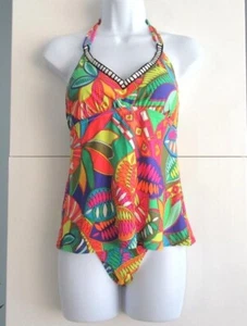 Trina Turk Badeanzug Größe 6 Small Montezuma Tankini Oberteil Hipster Unterteil Mehrfarbig - Bild 1 von 12