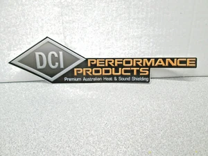 7-1/2" X 2" DCI PERFORMANCE PRODUCTS AUSTRIAN HEAT & SOUND STICKER VINYL DECAL - Bild 1 von 2