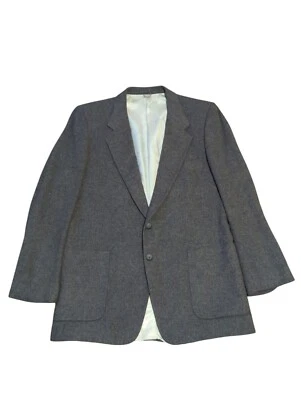 Blazer Givenchy Talla 44 Abrigo Deportivo Lana Tweed Chaqueta 2 Botones Hecho en Unión EE. UU. De Colección Foto 1 de 4