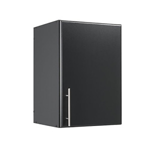 Prepac Elite Storage Cabinet, 16" Stackable Wall, Black