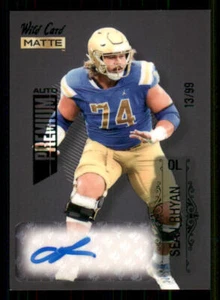 2022 Wild Card Matte Black AUTO Green #MBA75 Sean Rhyan /99 - Picture 1 of 2