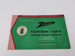 Zenith Combination Televisione Manuale operativo radio 16G23 ecc. - Foto 1 di 6