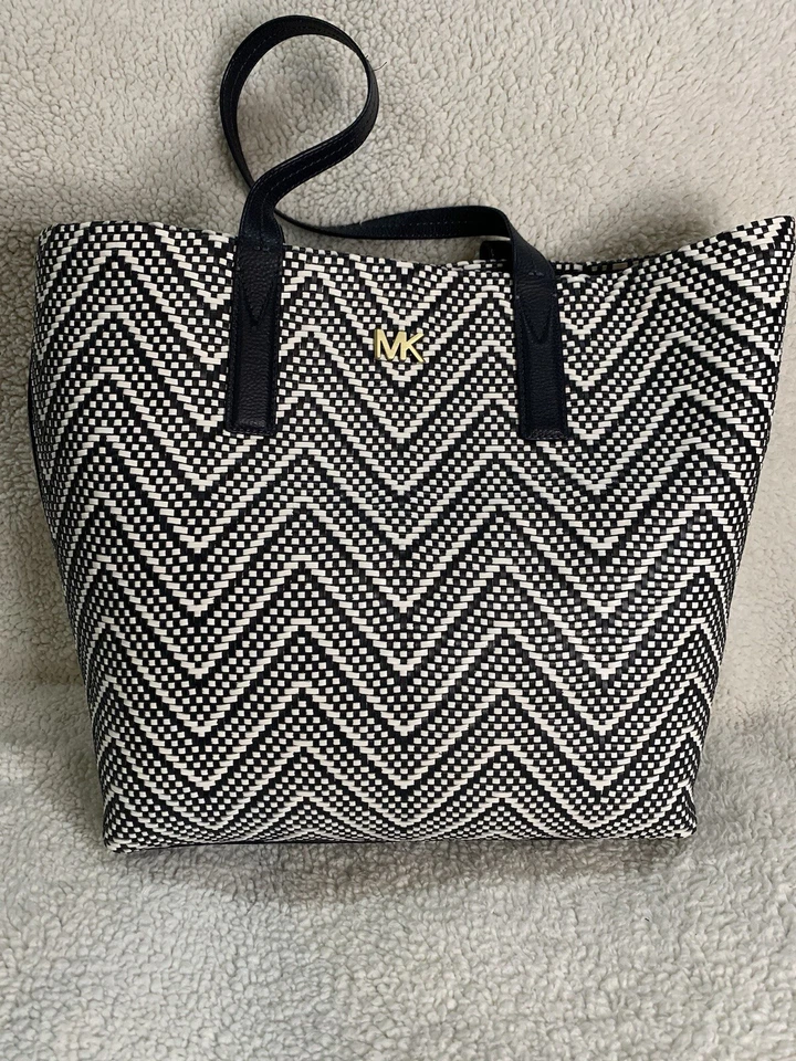 Michael Kors Junie Chevron Leather Flap Backpack