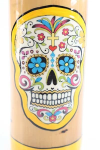 Natural Bamboo Sugar Skull Wooden Drinking Beer Mug Tea Cup Coffee Hand Made - Picture 1 of 7