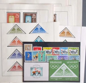 Paesi ARAB Paesi 1964 OLIMPIADI, MNH/** Fogli + Set Collezione, Sport, Olimpiadi - Foto 1 di 11