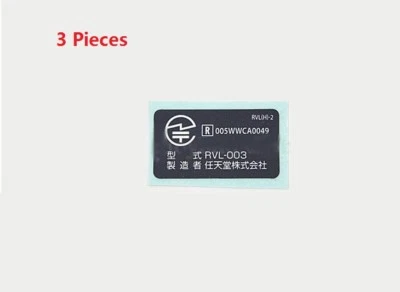3 Pieces Handle Label Sticker tag for Wii Controller joystick - Image 1 of 2