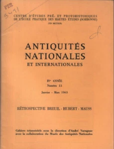 Antiquités nationales et internationales 1963 numéro 13 / rétrospective - Picture 1 of 1