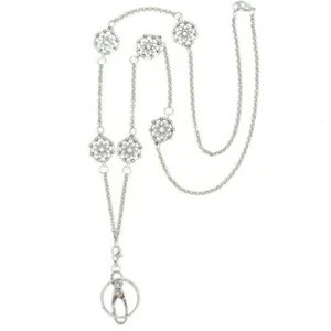 Metal Chain Lanyard Necklace For Key And Badge Card Holder Metal Chain Lanyards - Zdjęcie 1 z 8