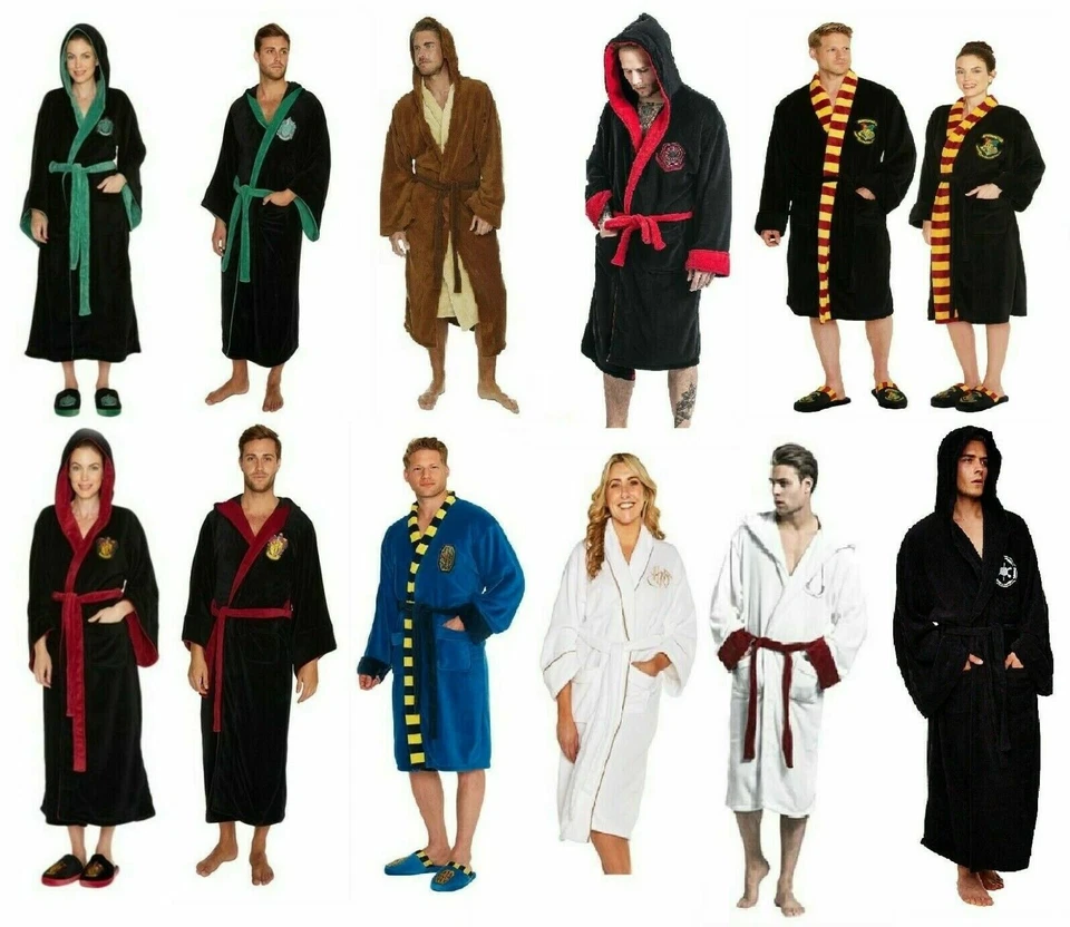 Harry Potter Bathrobe Slippers Fleece Dressing Robe Selection Star Wars Disney Foto 1 de 1
