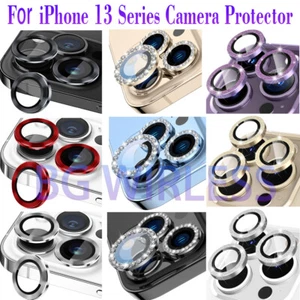 For iPhone 13 /13 Pro /13 Por Max Tempered Glass Glitter Camera Lens Protector - Picture 1 of 26