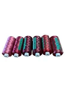 Madeira Embroider Thread Polyneon 1000M X 6 Pink Red 1635 1638 1782 1785 1835 +1 - Picture 1 of 3