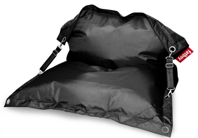 Fatboy BUGGLE-UP OUTDOOR Sitzsack Sitzkissen Liege Polster schwarz - Bild 1 von 4