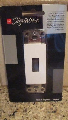 Pass Seymour, WCC10, inserto decorador blanco para interruptor de palanca Foto 1 de 4