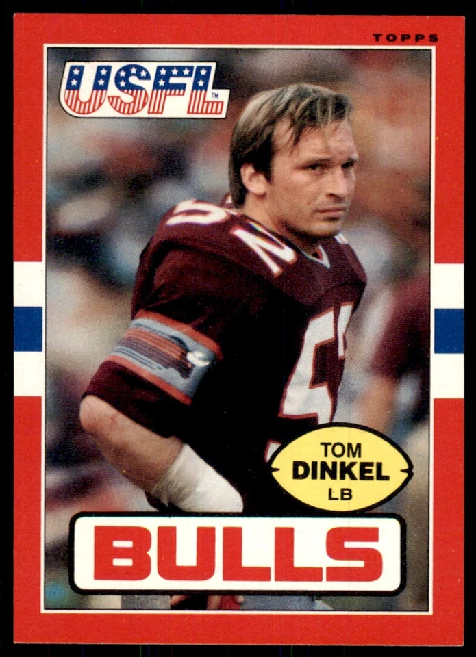 1985 Topps USFL Tom Dinkel Football Cards #50 - Image 1 of 2