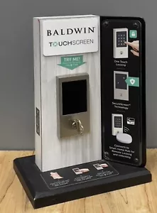 Baldwin Touchscreen Satin Chrome Minneapolis Z-Wave Deadbolt - Picture 1 of 9