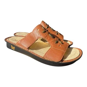 Alegria Vanna Leder Pantolette Sandale Cognac NEU Damen Gr. 42 US 11,5-12 - Bild 1 von 6
