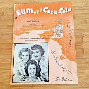 Vintage Noten - Rum und Coca-Cola - 1944 Sullavan, Baron & Amsterdam - Bild 1 von 6