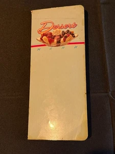 Dessert Menü Kuchen Eisbecher Vintage Speisekarte - Bild 1 von 4
