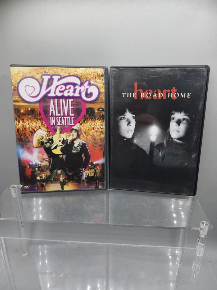 HEART ~ THE ROAD HOME 1995 DVD AND HEART ALIVE IN SEATTLE 2002 DVD IN GREAT COND - Image 1 of 4