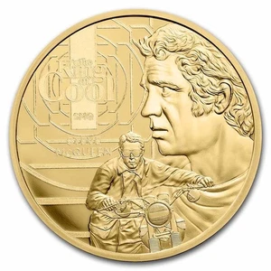 1 oz 25$ Samoa Goldmünze Steve McQueen: The King of Cool 2021 BU - Picture 1 of 6