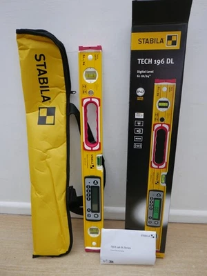 STABILA 61CM TECH 196 DL DIGITAL SPIRIT LEVEL + BAG 19829 - Image 1 of 3
