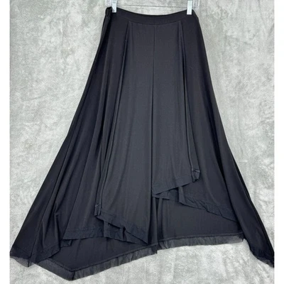 Chicos Skirt 1 US Medium 8 A Line Stretch Knit Midi Minimalist Pull On Maxi - Image 1 of 4