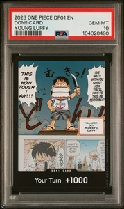 PSA 10 2023 DON!! Card DF01 Young Luffy Devil Fruits Collection Vol.1 One Piece - Picture 1 of 2