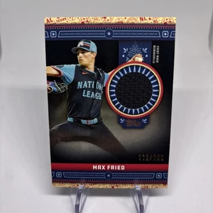 2024 Topps Update Series Max Fried All-Star Stitches Black Parallel SP /199 - Picture 1 of 2
