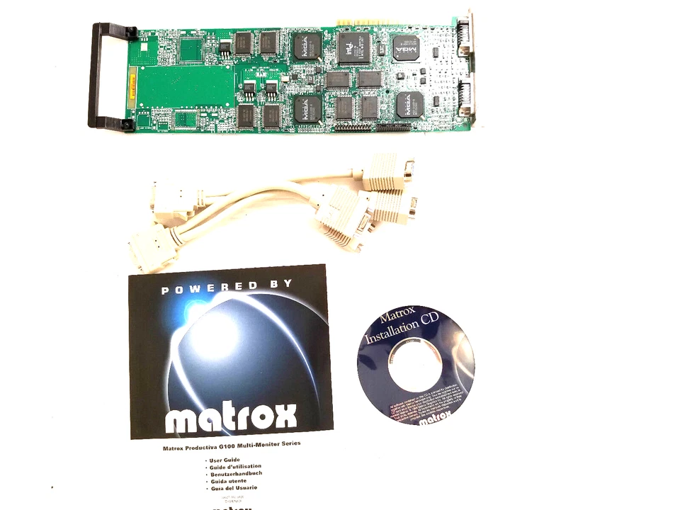 Matrox Quad G100 HP G+/QUADP/HP 8MB PCI Video Card NEW KIT. - Image 1 of 4