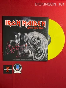 Bruce Dickinson autographed signed Iron Maiden Live in New York vinyl Beckett - Picture 1 of 4