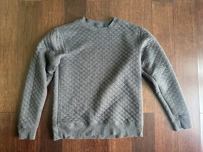 Men’s Threads For Thought Quilted Sweatshirt Adult Pullover Cotton Blend Size S - Image 1 of 4